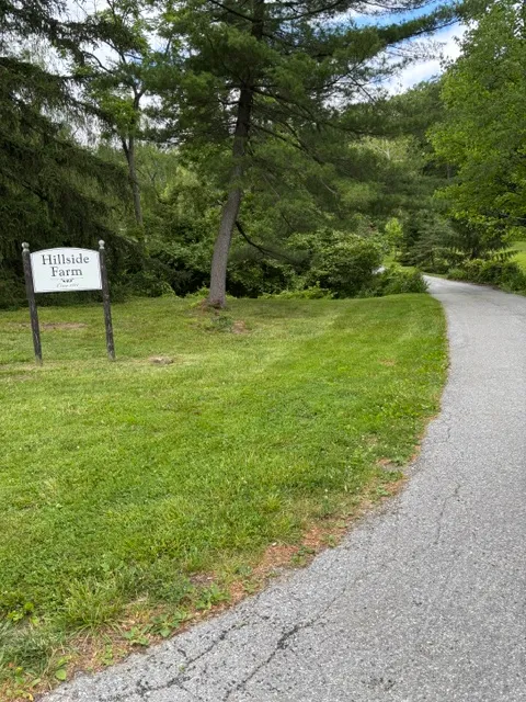 Hillside Farm entrance sign