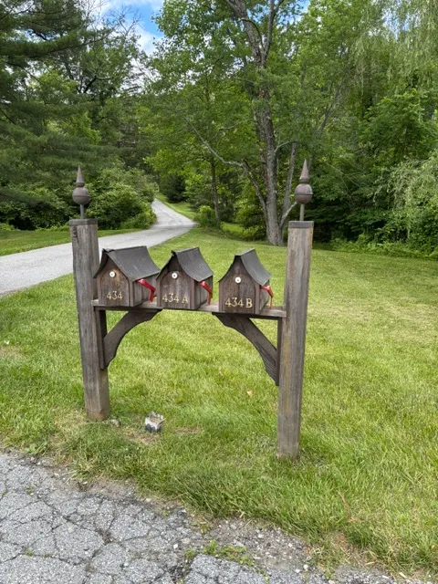 Property mailboxes for 434, 434A, 434B