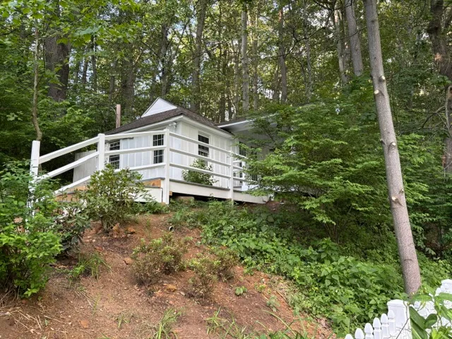 Modern guest cabin in the woods